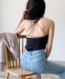 LIAN | カップ付きバッククロスキャミソール(キャミソール)
