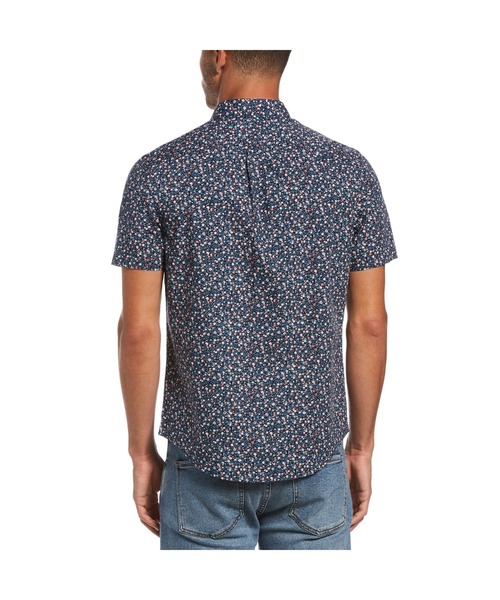 Original Penguin by Munsingwear（オリジナルペンギン バイ マンシングウェア）の「ペンギン バイ マンシングウェア フラワープリント半袖シャツ＆マスク メンズ ユニセックス ウェア スポーツウェア ゴルフ（シャツ/ブラウス・メンズ・ネイビー・S/M/L/XL）」の10枚目の写真