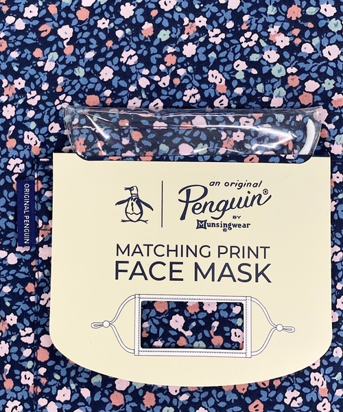 Original Penguin by Munsingwear（オリジナルペンギン バイ マンシングウェア）の「ペンギン バイ マンシングウェア フラワープリント半袖シャツ＆マスク メンズ ユニセックス ウェア スポーツウェア ゴルフ（シャツ/ブラウス・メンズ・ネイビー・S/M/L/XL）」の9枚目の写真