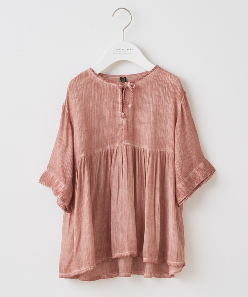 CIAOPANIC TYPY（チャオパニックティピー）の「【KIDS】【india】楊柳チュニック（チュニック・キッズ・ピンク/チャコールグレー/ベージュ・MEDIUM/XX-LARGE/LARGE/SMALL/X-LARGE）」の3枚目の写真