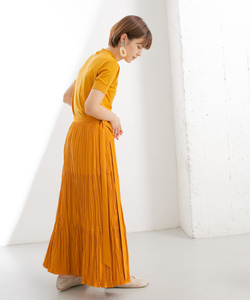 KBF（ケイビーエフ）の「ラップギャザースカート（スカート・レディース・グレー系その他/グリーン系その他/オレンジ系その他・ONE）」の11枚目の写真