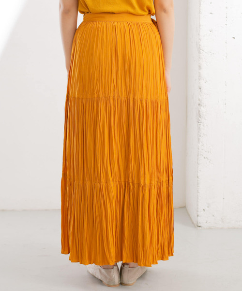 KBF（ケイビーエフ）の「ラップギャザースカート（スカート・レディース・グレー系その他/グリーン系その他/オレンジ系その他・ONE）」の7枚目の写真