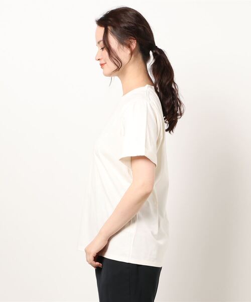 journal standard L'essage(ジャーナルスタンダードレサージュ)の「スワイーTシャツ(Tシャツ/カットソー・レディース・ブラック系その他/ホワイト/モスグリーン/チャコールグレー・FREE)」の12枚目の写真