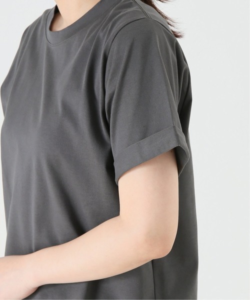 journal standard L'essage(ジャーナルスタンダードレサージュ)の「スワイーTシャツ(Tシャツ/カットソー・レディース・ブラック系その他/ホワイト/モスグリーン/チャコールグレー・FREE)」の21枚目の写真