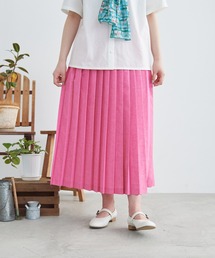 aimer le mieux | aimer　C/Peシャンブレー プリーツスカート(スカート)