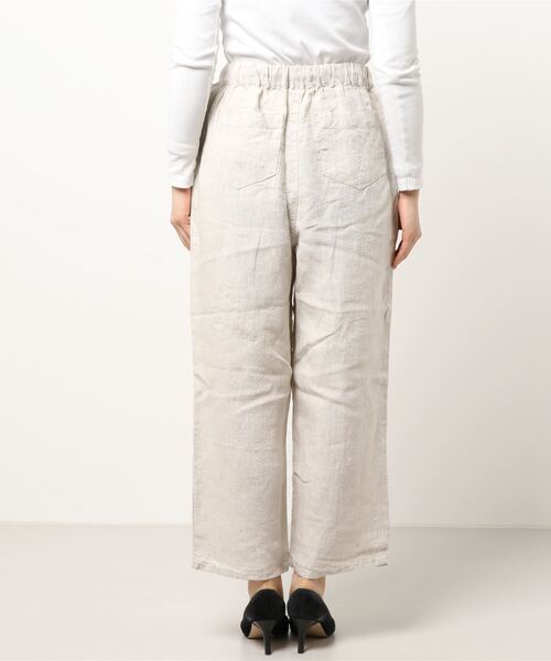 Samansa Mos2（サマンサ モスモス）の「リネンイージーパンツ（その他パンツ・レディース・チャコール/ベージュ/モカ/グレー・ﾌﾘ-）」の6枚目の写真