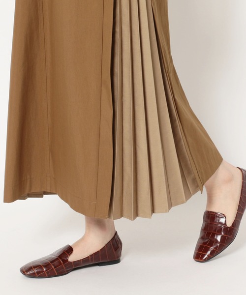 MARECHAL TERRE(マルシャルテル)の「MARECHAL TERRE(マルシャルテル)サイドプリーツジャンパースカート(ワンピース・レディース・ベージュ・1)」の6枚目の写真