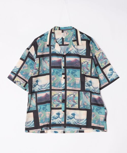 Revo.（レボ）の「【Revo.】Japaneseパターンシャツ/マーブルパターン柄シャツ/メンズ（シャツ/ブラウス・メンズ・ホワイト/ブラック・M/L）」の2枚目の写真