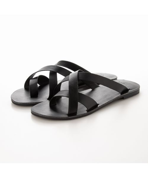Fin（フィン）の「クロスベルトトングサンダル（サンダル・レディース・ブラック/アイボリー/キャメル・LL/S/M/L）」の11枚目の写真