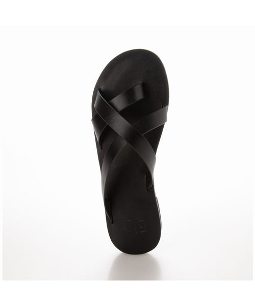 Fin（フィン）の「クロスベルトトングサンダル（サンダル・レディース・ブラック/アイボリー/キャメル・LL/S/M/L）」の10枚目の写真