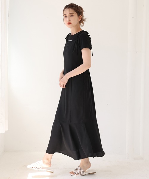 one after another NICE CLAUP（ワンアフターアナザーナイスクラップ）の「マーメイドキャミワンピース（ワンピース・レディース・アイボリー/ブラック/ブルー系その他/ブラック系その他/ベージュ系その他・FREE）」の20枚目の写真