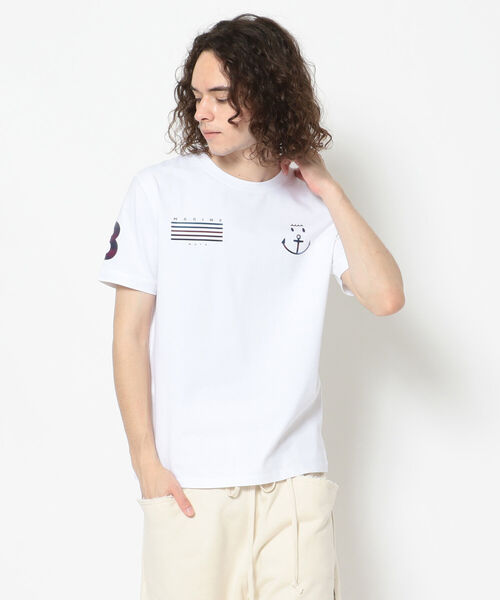 muta（ムータ）の「【別注】muta/ムータ/プリントTシャツ（Tシャツ/カットソー・メンズ・ブラック/ホワイト・5/6/7）」の5枚目の写真