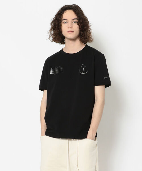 muta（ムータ）の「【別注】muta/ムータ/プリントTシャツ（Tシャツ/カットソー・メンズ・ブラック/ホワイト・5/6/7）」の3枚目の写真