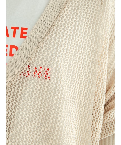 Green　Parks（グリーンパークス）の「メッシュニットカーデ＊＊（カーディガン/ボレロ・レディース・ブラウン/モカ/ライトベージュ・FREE）」の16枚目の写真