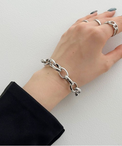 apres jour mignon（アプレジュールミニョン）の「【apresjour mignon×ARIAZ】チェーンブレスレット１（ブレスレット・レディース・シルバー/ゴールド・ONESIZE）」の2枚目の写真