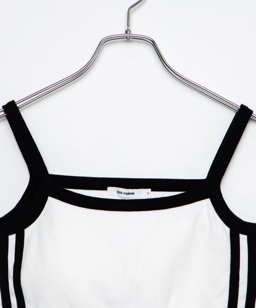 WEGO（ウィゴー）の「WEGO/サイドラインカップインキャミ（キャミソール・レディース・ホワイト/ブラック・FREE）」の9枚目の写真