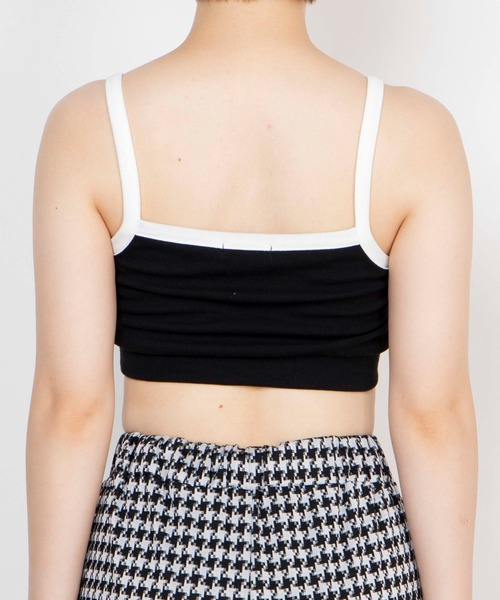 WEGO（ウィゴー）の「WEGO/サイドラインカップインキャミ（キャミソール・レディース・ホワイト/ブラック・FREE）」の12枚目の写真