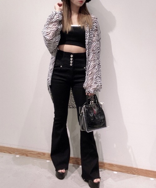 WEGO（ウィゴー）の「WEGO/サイドラインカップインキャミ（キャミソール・レディース・ホワイト/ブラック・FREE）」の16枚目の写真