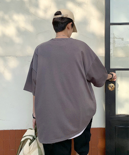 neos(ネオス)の「【neos -addictive design-】ビッグシルエット ミニ裏毛 サガラ刺繍 カレッジデザイン Tシャツ(Tシャツ/カットソー・メンズ・ブルーグリーン/スミクロ/イエロー/オートミール・MEDIUM/LARGE)」の14枚目の写真