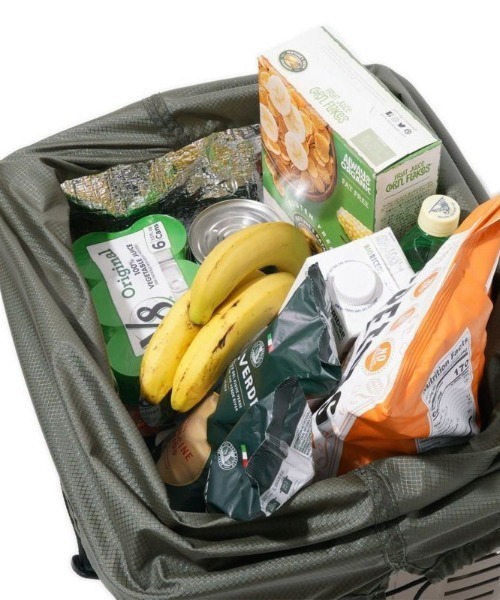 AS2OV（アッソブ）の「NYLON POLYCARBONATE PORTABLE LARGE ECO BAG エコバッグ（エコバッグ/サブバッグ・メンズ・ブラック/カーキオリーブ・FREE）」の2枚目の写真