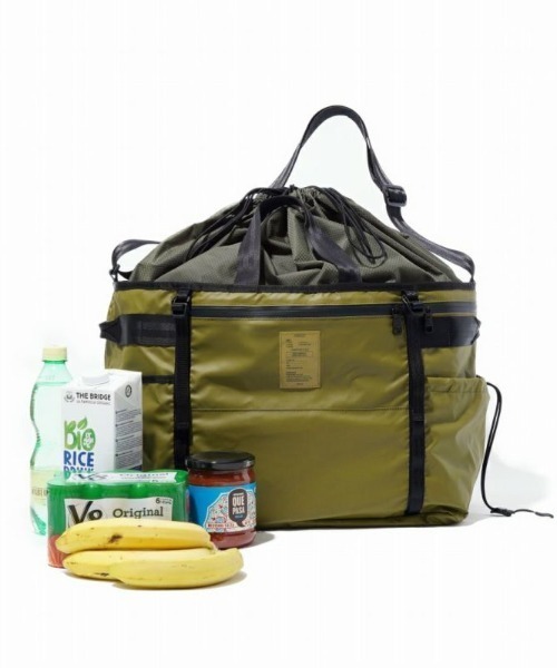 AS2OV（アッソブ）の「NYLON POLYCARBONATE PORTABLE LARGE ECO BAG エコバッグ（エコバッグ/サブバッグ・メンズ・ブラック/カーキオリーブ・FREE）」の7枚目の写真