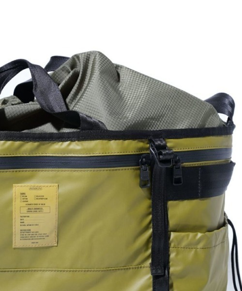 AS2OV（アッソブ）の「NYLON POLYCARBONATE PORTABLE LARGE ECO BAG エコバッグ（エコバッグ/サブバッグ・メンズ・ブラック/カーキオリーブ・FREE）」の3枚目の写真