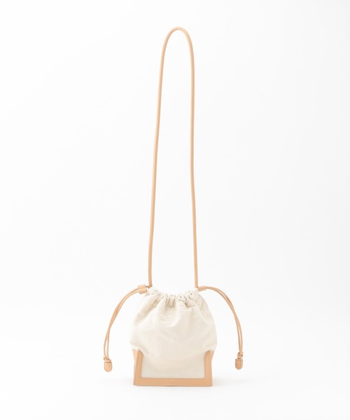 ROPE'(ロペ)の「2WAY巾着ショルダーバッグ(ショルダーバッグ・レディース・ベージュ/ブラック・FREE)」の14枚目の写真