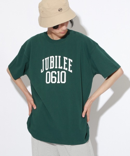 PBLIM（ページボーイリム）の「【PAGEBOYLIM】VTAコラボカレッジロゴT（Tシャツ/カットソー・レディース・オレンジ/グリーン/オートミール/杢グレー・MEDIUM/LARGE）」の3枚目の写真