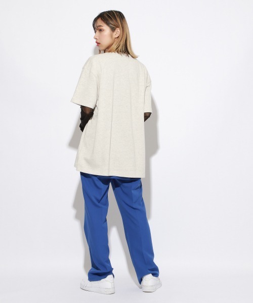 PBLIM（ページボーイリム）の「【PAGEBOYLIM】VTAコラボカレッジロゴT（Tシャツ/カットソー・レディース・オレンジ/グリーン/オートミール/杢グレー・MEDIUM/LARGE）」の9枚目の写真