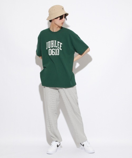 PBLIM（ページボーイリム）の「【PAGEBOYLIM】VTAコラボカレッジロゴT（Tシャツ/カットソー・レディース・オレンジ/グリーン/オートミール/杢グレー・MEDIUM/LARGE）」の12枚目の写真