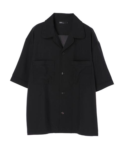 CRAFT STANDARD BOUTIQUE（クラフトスタンダードブティック）の「PEオープンカラーPKシャツ　＊（シャツ/ブラウス・メンズ・ブラック/ベージュ/グレー・LL/M/L）」の6枚目の写真