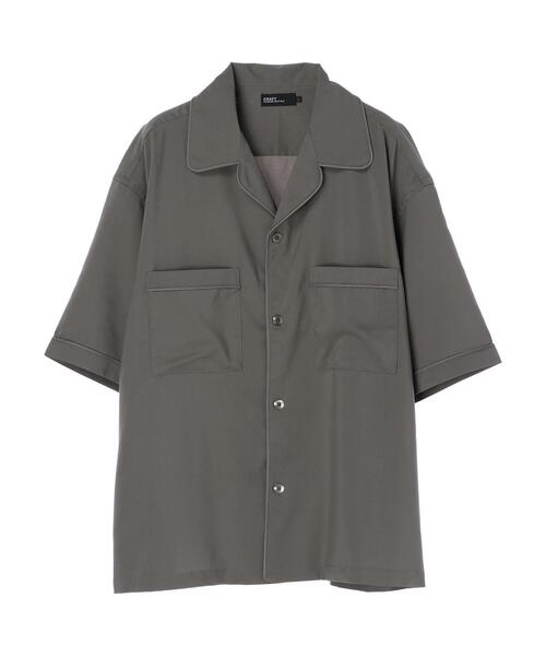 CRAFT STANDARD BOUTIQUE（クラフトスタンダードブティック）の「PEオープンカラーPKシャツ　＊（シャツ/ブラウス・メンズ・ブラック/ベージュ/グレー・LL/M/L）」の15枚目の写真