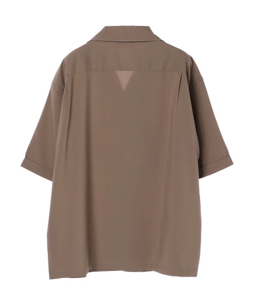 CRAFT STANDARD BOUTIQUE（クラフトスタンダードブティック）の「PEオープンカラーPKシャツ　＊（シャツ/ブラウス・メンズ・ブラック/ベージュ/グレー・LL/M/L）」の4枚目の写真