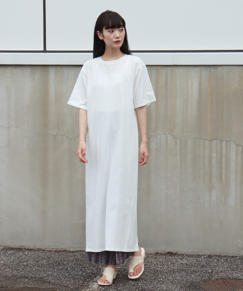 VENCEEXCHANGE（ヴァンスエクスチェンジ）の「バッククロススリットワンピース（ワンピース・レディース・クリアグリーン/ブラック/オフホワイト・M）」の15枚目の写真