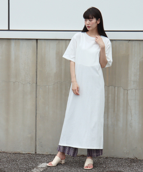 VENCEEXCHANGE（ヴァンスエクスチェンジ）の「バッククロススリットワンピース（ワンピース・レディース・クリアグリーン/ブラック/オフホワイト・M）」の16枚目の写真