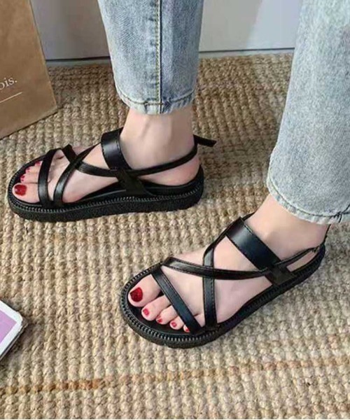 エイミードット 厚底 Puレザー サンダル Puレザー Ammy ボリューム サンダル サンダル Ammy エイミードット のファッション Ammy ストラップ