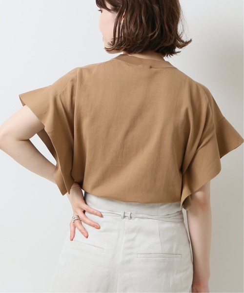 Spick &amp; Span - フレアフレンチスリーブプルオーバー　ホワイト Spick & Span（スピックアンドスパン）の「フレアフレンチ