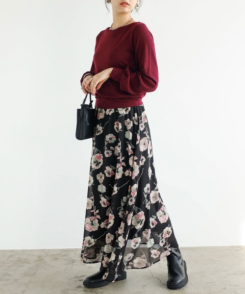 GeeRA(ジーラ)の「コーデ風ドッキングワンピース(ロング丈)(ワンピース・レディース・ボルドー/その他1/ブラック/その他/ブラック系その他/レオパード/モカ・X-LARGE/LARGE/XX-LARGE/SMALL/MEDIUM)」の18枚目の写真