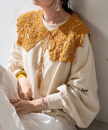 DISCOAT | カギアミフラワー付け襟(付け襟)