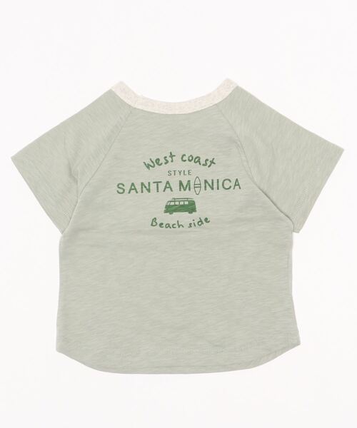 DILASH（ディラッシュ）の「サーフボード乗せ車Tシャツ（Tシャツ/カットソー・キッズ・ミント/キャメル・110/120/100/130/140/80）」の11枚目の写真