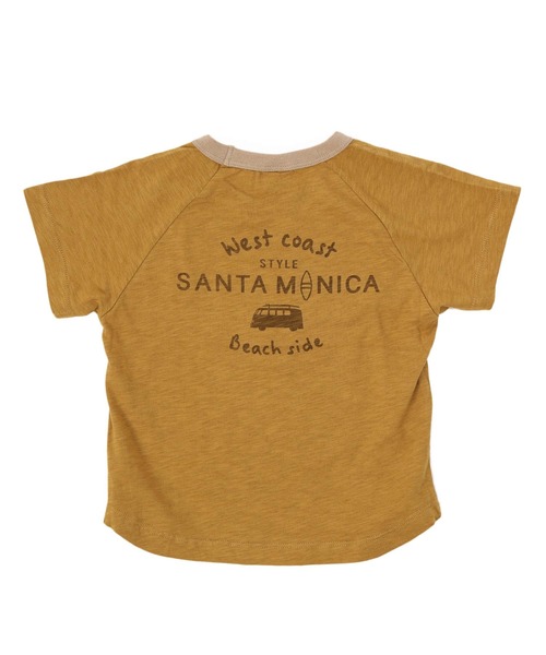 DILASH（ディラッシュ）の「サーフボード乗せ車Tシャツ（Tシャツ/カットソー・キッズ・ミント/キャメル・110/120/100/130/140/80）」の4枚目の写真