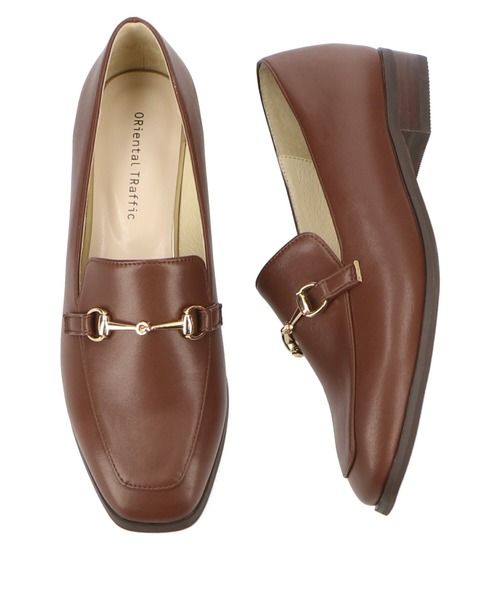 ORiental TRaffic(オリエンタルトラフィック)の「ビットモチーフスクエアトゥローファー/11310(ローファー・レディース・ブラック/ベージュ/ネイビー/ブラウン・40/38/39/41/42/35/36/37/34/43/33)」の11枚目の写真