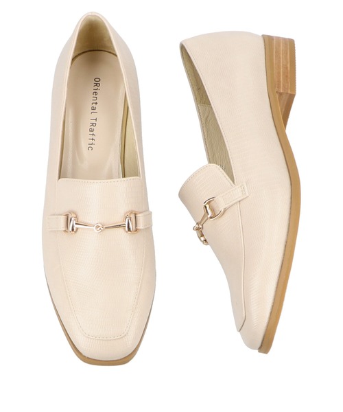 ORiental TRaffic(オリエンタルトラフィック)の「ビットモチーフスクエアトゥローファー/11310(ローファー・レディース・ブラック/ベージュ/ネイビー/ブラウン・40/38/39/41/42/35/36/37/34/43/33)」の12枚目の写真