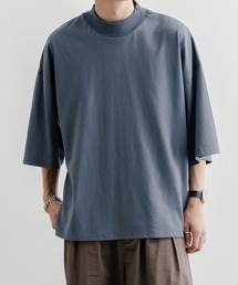 ベーシックルーズモックネックTee