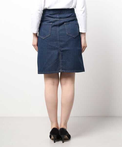 URGE：】 ひざ丈 デニムスカート（デニムスカート）｜urge
