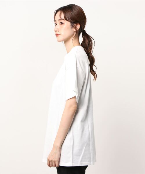 atmos pink（アトモスピンク）の「atmos pink タテロゴ ビッグT（Tシャツ/カットソー・メンズ・ホワイト/グレー/ブルー・M/L）」の9枚目の写真