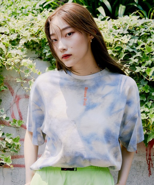 atmos pink（アトモスピンク）の「atmos pink タテロゴ ビッグT（Tシャツ/カットソー・メンズ・ホワイト/グレー/ブルー・M/L）」の3枚目の写真