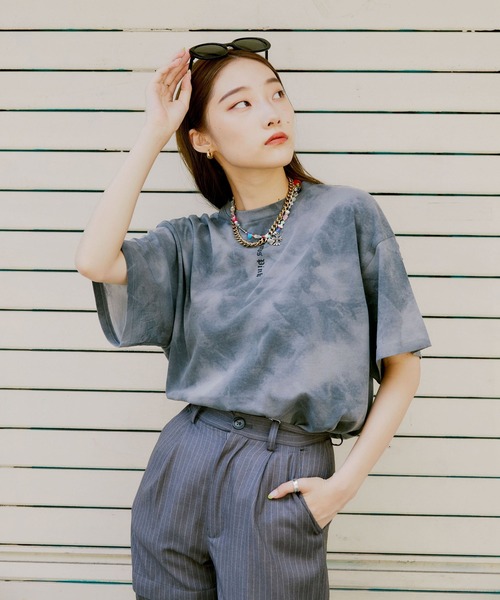 atmos pink（アトモスピンク）の「atmos pink タテロゴ ビッグT（Tシャツ/カットソー・メンズ・ホワイト/グレー/ブルー・M/L）」の11枚目の写真