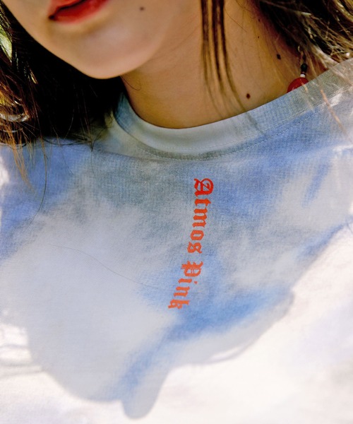 atmos pink（アトモスピンク）の「atmos pink タテロゴ ビッグT（Tシャツ/カットソー・メンズ・ホワイト/グレー/ブルー・M/L）」の5枚目の写真