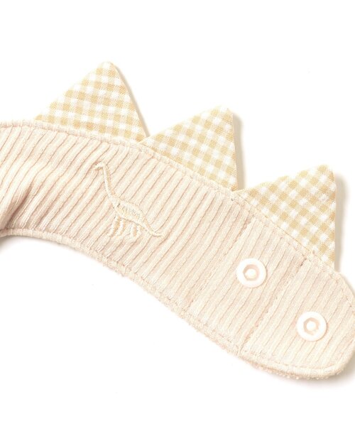 apres les cours（アプレレクール）の「きょうりゅう刺繍スクエアスタイ（スタイ/よだれかけ・キッズ・ベージュ/ミント・90）」の8枚目の写真